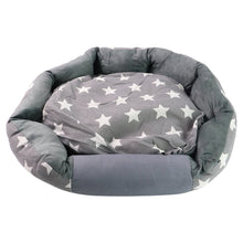 3XL Extra - Large Star Pattern Round Pet Bed for Cats & Small Dogs - justgrabit.in | Just Grab It