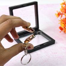 Nail Clipper Keychain With 3D Floating Frame Display Case (1 Set) - justgrabit.in | Just Grab It