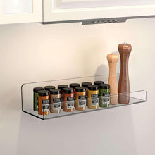 Acrylic Shelves, Clear Shelves Wall Mounted (38×11 Cm / 1 pc / With 2 Screw) - justgrabit.in | Just Grab It