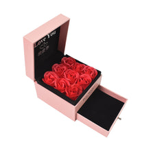 Preserved Eternal Rose Gift Box with Drawer & 9 Artificial Roses (1 Set) - justgrabit.in | Just Grab It