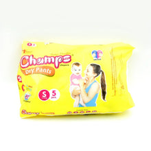 Travel - Friendly Diapers: Champs Small Diaper Pants (5 Pack) - Leakproof - Justgrabit Inc.