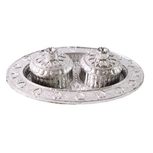 Oval Shape Special Puja Thali (1 Pc / Mix Design) - justgrabit.in | Just Grab It
