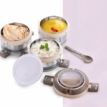 Ganesh Steko - 3 Triple Layer Stainless Steel Insulated Lunch Box Set - Justgrabit Inc.