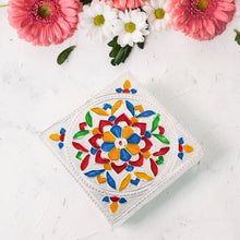 1 Pc Meenakari Wooden Chowki & Bajot Set: For Home & Office Puja (Multicolor) - justgrabit.in | Just Grab It