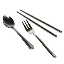 Stainless Steel Cutlery Spoon, Fork & Pair of Chopstick Set - justgrabit.in | Just Grab It
