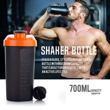700ml Protein Shaker Bottle with Powder Storage 3 - Compartment Gym Shake - Justgrabit Inc.