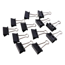 Medium Size Heavy - Duty Black Binder Clips Set (32 mm, 12 Pc) - justgrabit.in | Just Grab It