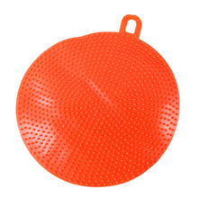 Red Silicone Dish Scrubber Sponge Mildew Free, Non Stick, Heat Resistant - justgrabit.in | Just Grab It