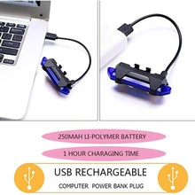 Rechargeable Bicycle Front Waterproof LED Light (Blue) - Justgrabit Inc.