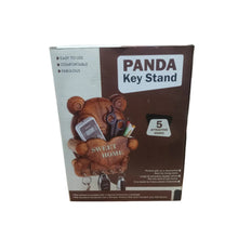 Cute Plastic Panda Key Holder, Wall Key Rack with 5 Hooks (1 Pc) - justgrabit.in | Just Grab It