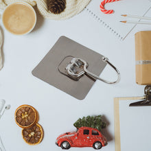 Large Stainless Steel Self Adhesive Wall Hooks (1 Pc) - justgrabit.in | Just Grab It