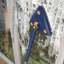 360° Rotatable Mop Triangle Mop with Long Handle (1 Pc / 113 Cm) - justgrabit.in | Just Grab It