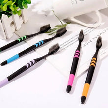 Soft Toothbrush With Plastic Round Box for Men and Women, Kids, Adults Plastic Toothbrush (10 pcs Set) - Justgrabit Inc.