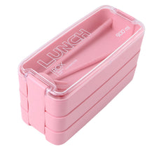 Eco - Friendly 3 - Layer Stackable Lunch Box Set with Cutlery - justgrabit.in | Just Grab It