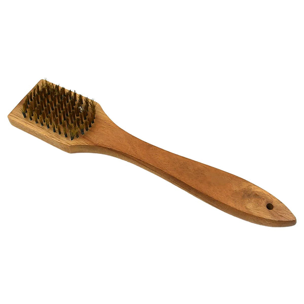 Wooden Handle Steel Wire Brush (1 Pc) - Justgrabit Inc.