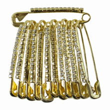 Decorative Golden Safety Pin Brooch Set (12 Pc Set) - justgrabit.in | Just Grab It