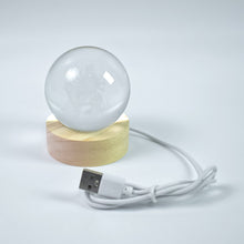 Ambaji 3D Crystal Ball lamps With Base (1 Pc) - justgrabit.in | Just Grab It