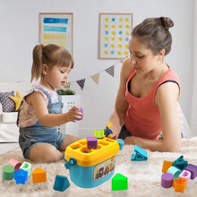 Baby First Block Set Kids Non - Toxic Abcd Geometric Shape Sorting & Stacking (1 Set) - justgrabit.in | Just Grab It