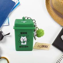 Trash Can Keychain Recycle Can Keyring Novelty Keychain Garbage Classification keyholder for and Adults - Justgrabit Inc.