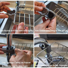 Soap, Sponge Holder, Stainless Steel Sink, Caddy Organizer (1 Pc) - Justgrabit Inc.