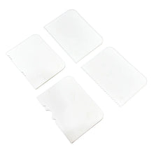 Plastic Cake Scraper Cake Decorating Pastry Baking Tool (4 Pcs Set) - justgrabit.in | Just Grab It