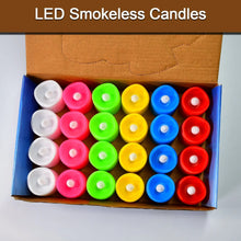 Festive Lighting for Any Occasion: 24 Pack LED Tealight Candles, Diwali (Multicolor) - justgrabit.in | Just Grab It