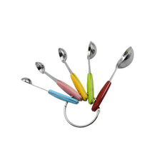 Measuring Cups and Spoons Stackable Set with Silicone Handle(5 Pc Set) - justgrabit.in | Just Grab It