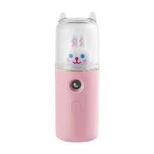 Portable Mini Facial Steamer – USB Rechargeable Nano Mist Sprayer with Cute Cartoon Design - Justgrabit Inc.