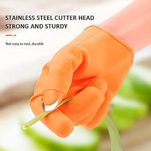 Gloves Silicone Thumb Knife Finger Protector Gears Cutting Vegetable Harvesting Knife - justgrabit.in | Just Grab It