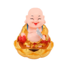 Solar Power Moving Buddha Car Ornament (1 Pc) - justgrabit.in | Just Grab It