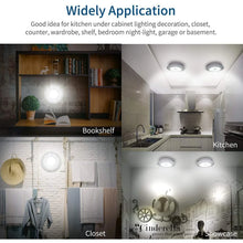 LED Light Under Closet Battery Powered Closet Wall Lamp with Remote Control Bedroom Kitchen Set of 3 LED Lights And 1 Remote Control (Battery Not Included) - Justgrabit Inc.