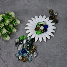 Glass Gem Stone, Flat Round Marbles Pebbles for Vase Fillers, Attractive pebbles for Aquarium Fish Tank. - Justgrabit Inc.
