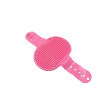 Dog Bath Brush Dog Grooming Brush, Pet Shampoo Bath Brush Soothing Massage Rubber Comb with Adjustable Ring Handle for Long Short Haired Dogs (1 Pc) - justgrabit.in | Just Grab It