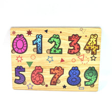 Wooden Number Puzzle Learning Educational Board (1 Set / 28×20 Cm) - justgrabit.in | Just Grab It