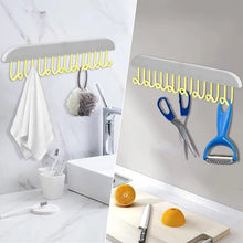 Plastic Organizer Hanger 360 Degree Rotatable Clothes Multifunctional with 8 Hooks Heavy Duty Clothing Tank Top Belt Towel Drying Rack Holder (1 pc) - Justgrabit Inc.