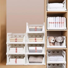 4 - Layer Stackable Foldable Storage Organizer Cart for Kitchen, Closet, Bedroom & Bathroom - Justgrabit Inc.