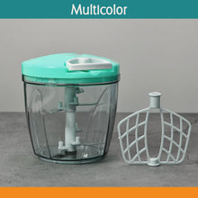 6 BLADE 2IN1 MANUAL FOOD CHOPPER, COMPACT & POWERFUL HAND HELD VEGETABLE CHOPPER (1000Ml) - Justgrabit Inc.