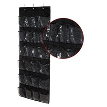 24 Grid Over the Door Shoe Organizer Rack Hanging Storage Space Saver (1 Pc) - justgrabit.in | Just Grab It