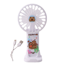 Cute Cartoon Rechargeable Handheld Fan (1 Pc) - justgrabit.in | Just Grab It