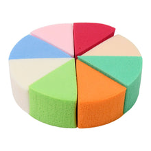 Makeup Sponge Triangle Shaped Mix Colour Cosmetic Puff (8 Pcs Set) - justgrabit.in | Just Grab It