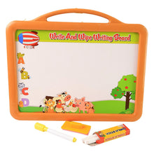 2 - in - 1 Double - Sided Write and Wipe Educational Drawing Board for Kids (1 Set) - justgrabit.in | Just Grab It
