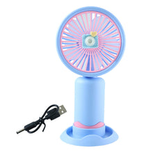Dual - Use Rechargeable Mini Handheld & Table Fan (1 Pc) - justgrabit.in | Just Grab It