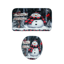 3 in 1 Christmas - Themed Bathroom Mat - (1 Set) - justgrabit.in | Just Grab It