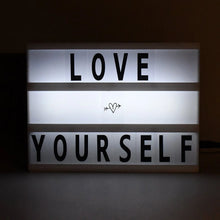 Black Mini A6 Magnetic Cinematic Light Box with 82 Characters and 10 Emojis (1 Set) - justgrabit.in | Just Grab It