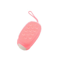 Super Soft Silicone Bath Brush – Double - Sided Body Scrubber for Deep Cleansing & Exfoliation (1 Pc) - Justgrabit Inc.