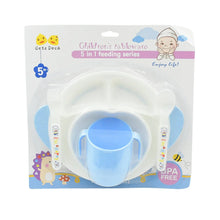 5in1 Baby Feeding Set for Kids and Toddlers,Children Children Dinnerware Set - Feeding Set for Kids, Cartoon Design Plate, Cup, Spoon, Fork Tableware Cutlery for Kids Microwave (5 Pcs Set) - Justgrabit Inc.