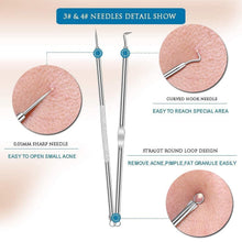 Blackhead Remover, 4 - in - 1 Stainless Steel Pimple Extractor Tool (1 Pc) - justgrabit.in | Just Grab It