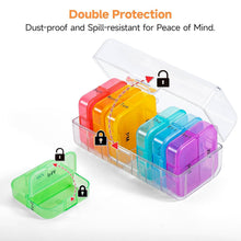 Weekly 7 Day Rainbow Color Pill Organizer Box - justgrabit.in | Just Grab It