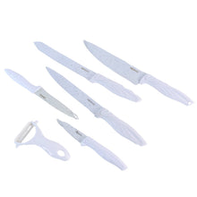 Marble Coated Stainless Steel Kitchen Knife Set (6 Pc) - justgrabit.in | Just Grab It