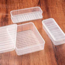 Plastic Food Storage Container for Fridge, fridge storage boxes with Lid Stackable Fridge Storage Containers freeze organizer items and storage, vegetable storage box for fridge, (3 Pcs set) - Justgrabit Inc.